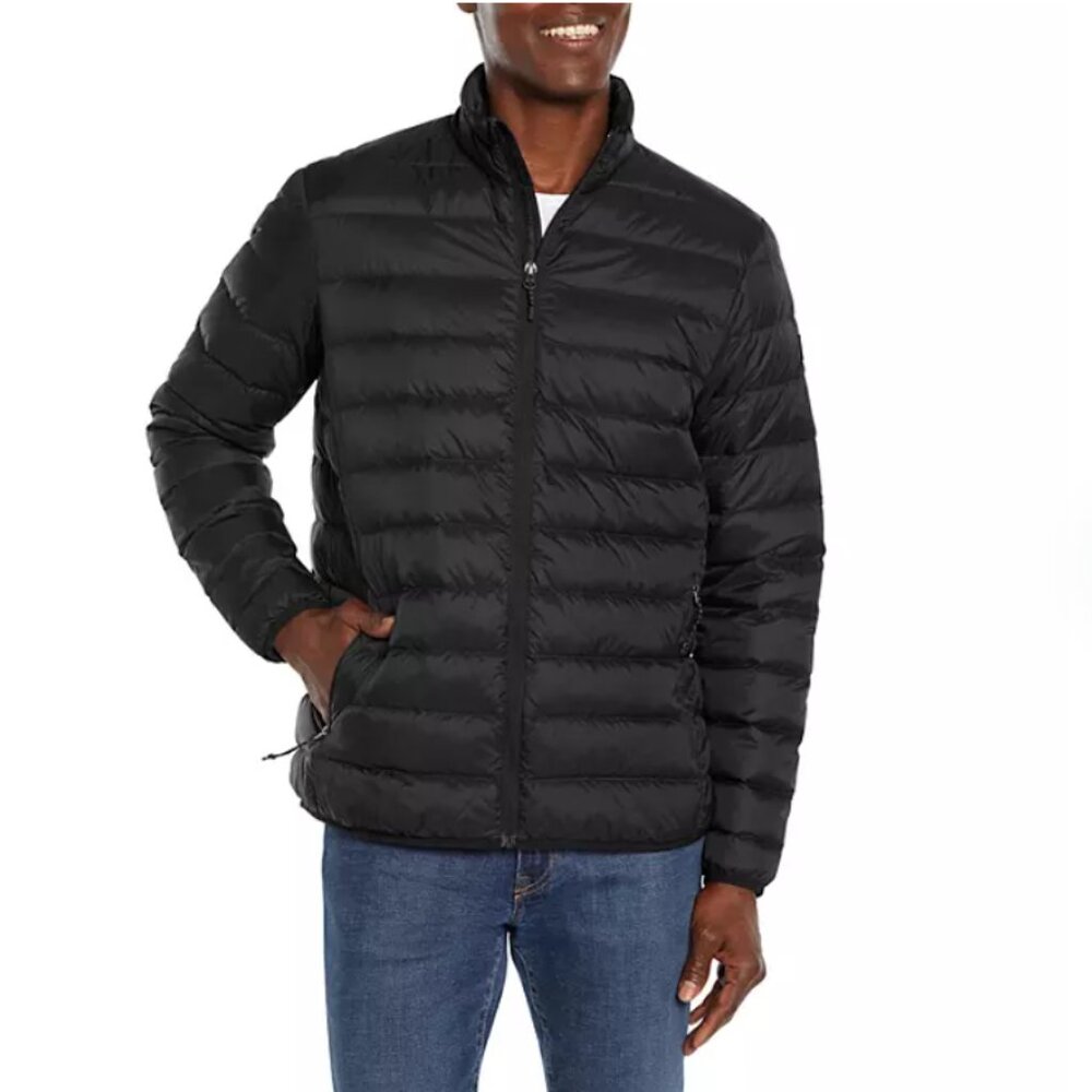 Eddie Bauer Men's Packable Down Jacket Microlight Black XL NWT